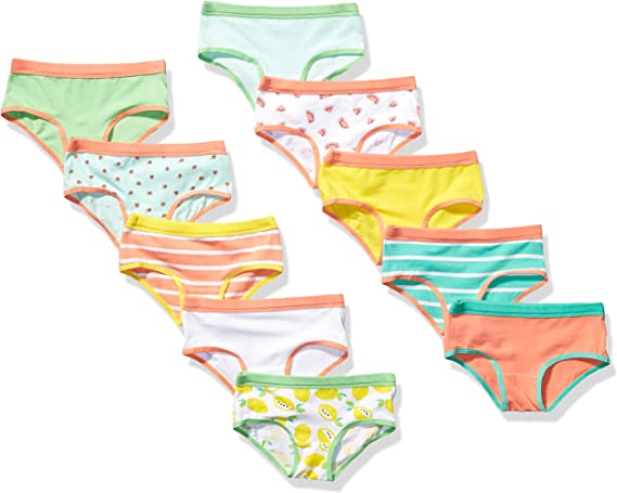 Photo 1 of Amazon Essentials Girls' Hipster Underwear, Multipacks, SIZE XL