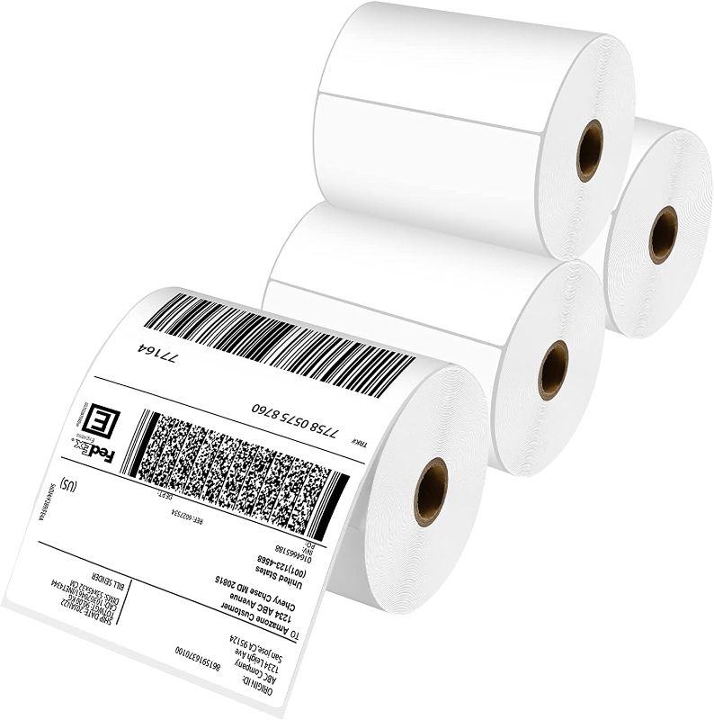 Photo 1 of Rasteel 4"x6" Direct Thermal Labels 880 Pcs, Replacement Labels Commercial Grade, Thermal Shipping Labels Compatible with DYMO LabelWriter 4XL, MUNBYN, Zebra, Rollo, IDPRT (4 Rolls, 220/Roll)
