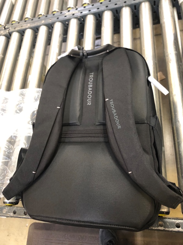 Photo 3 of Troubadour Apex Backpack - Premium Versatile Backpack - Made of Lightweight, Waterproof, Vegan Materials - Spacious Organization - Great for Travel, Work, School, the Gym, Sports or On-The-Go - Black Apex Black