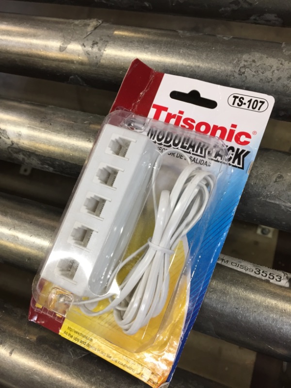 Photo 2 of Trisonic 5 Outlet Modular Jack-TS-107 Off White