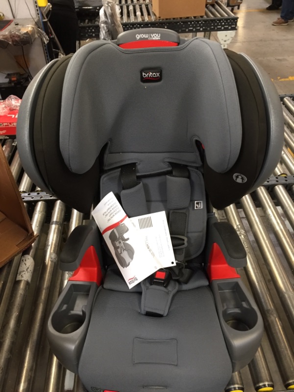 Photo 2 of Britax Grow with You ClickTight Plus Harness-2-Booster Car Seat, Jet Safewash Fabric ClickTight Plus Jet