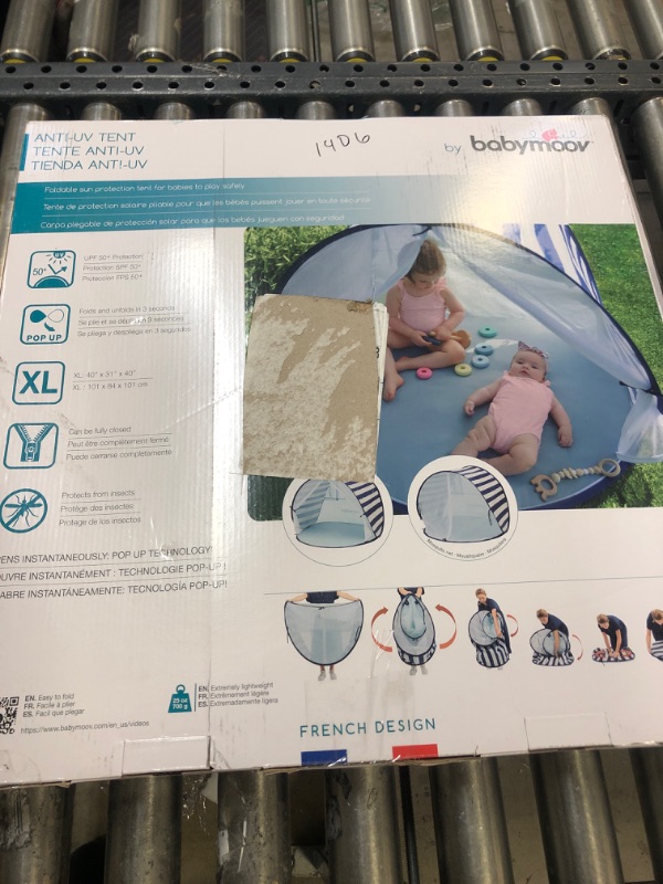 Photo 2 of Babymoov Anti-UV Marine Tent UPF 50+ Sun Protection with Pop Up System for Easy Use & Transport (Summer 2023 Edition), Navy