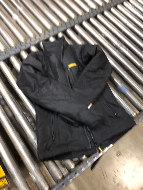Photo 1 of DEWALT Heated Jacket: Women's, XS, Black, Up to 9 hr, 33 in Max Chest Size, 3 Outside Pockets, 3
