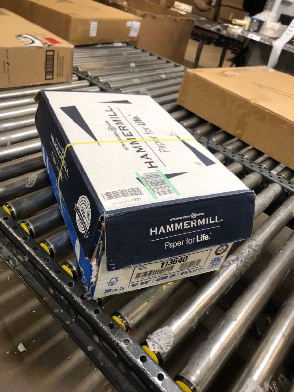 Photo 2 of Hammermill Printer Paper, 20 lb Copy Paper, 8.5 x 11 - 1 Pallet, 40 Cases (200,000 Sheets) - 92 Bright, Made in the USA
