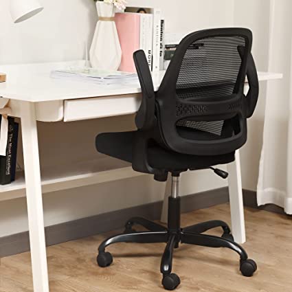 Photo 1 of FelixKing Office Chair, Ergonomic Desk Chair, Breathable Mesh Computer Chair,Comfy Swivel Task Chair with Flip-up Armrests and Adjustable Height(Black-C)
