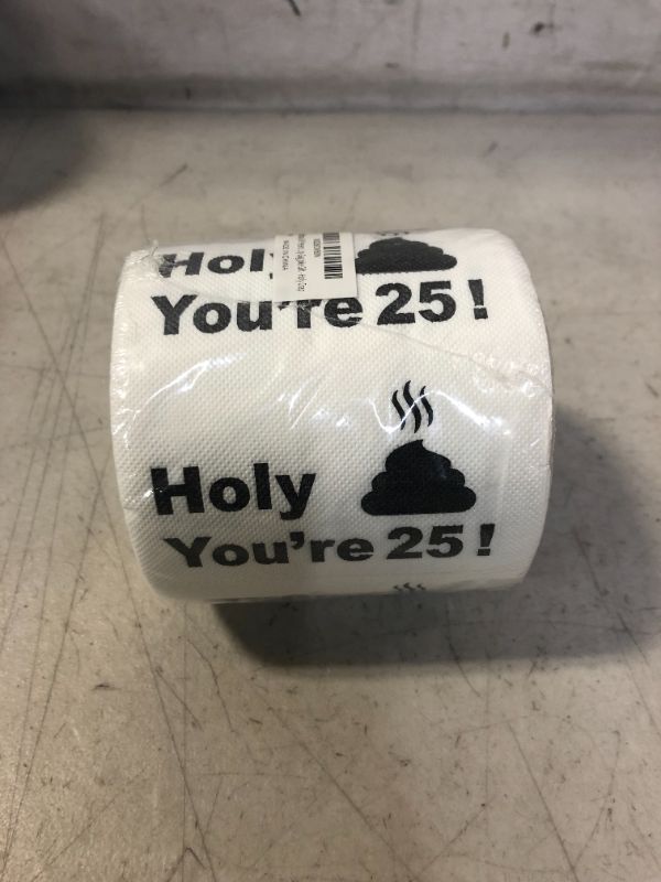 Photo 1 of 25th Birthday Decorations Toilet Paper for Men & Women - Funny Design Novelty Great Hilarious Gag Laugh – Eco-Friendly, Ultra Soft & Comfortable – Perfect for Birthday Christmas & Party Supplies