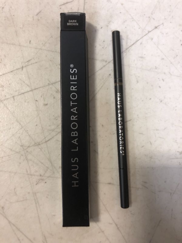 Photo 2 of 08 - - DARK BROWN HAUS LABORATORIES By Lady Gaga: THE EDGE PRECISION BROW PENCIL | Micro Eyebrow Pencil for Natural Hairlike Strokes, Defining & All Day Wear