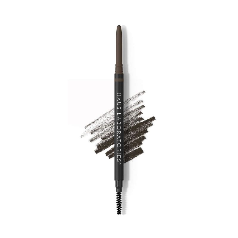 Photo 1 of 08 - - DARK BROWN HAUS LABORATORIES By Lady Gaga: THE EDGE PRECISION BROW PENCIL | Micro Eyebrow Pencil for Natural Hairlike Strokes, Defining & All Day Wear