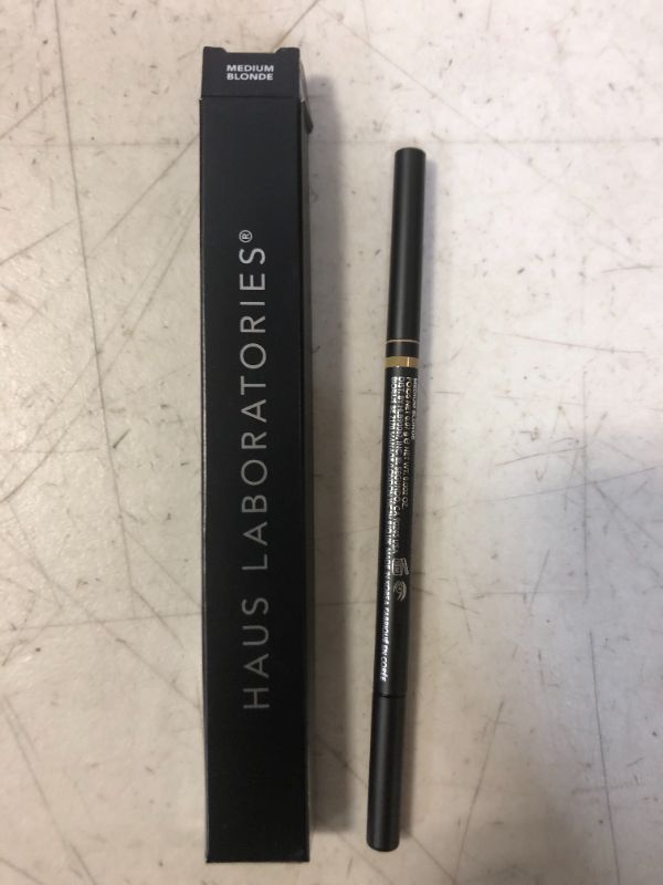 Photo 2 of 02 - MEDIUM BLONDE ---- HAUS LABORATORIES By Lady Gaga: THE EDGE PRECISION BROW PENCIL | Micro Eyebrow Pencil for Natural Hairlike Strokes, Defining & All Day Wear