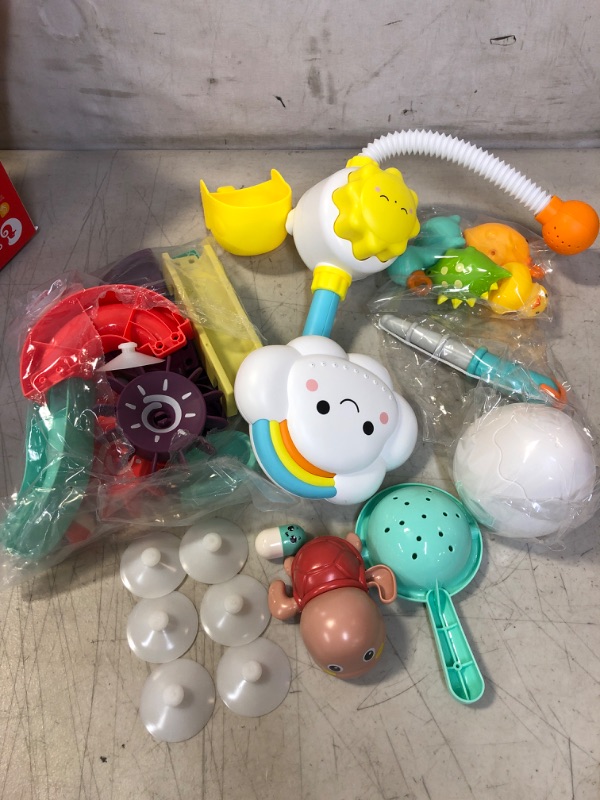 Photo 2 of 
Bath Toy Bathtub Toy with Shower and Floating Squirting Toys, Fishing Game for Toddles and Babies