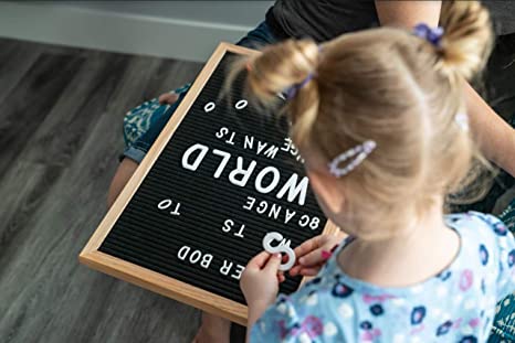 Photo 1 of Letter Board 12x18 | Boards, letterboard, Word Board, Message Board Black (12x18) 12x18