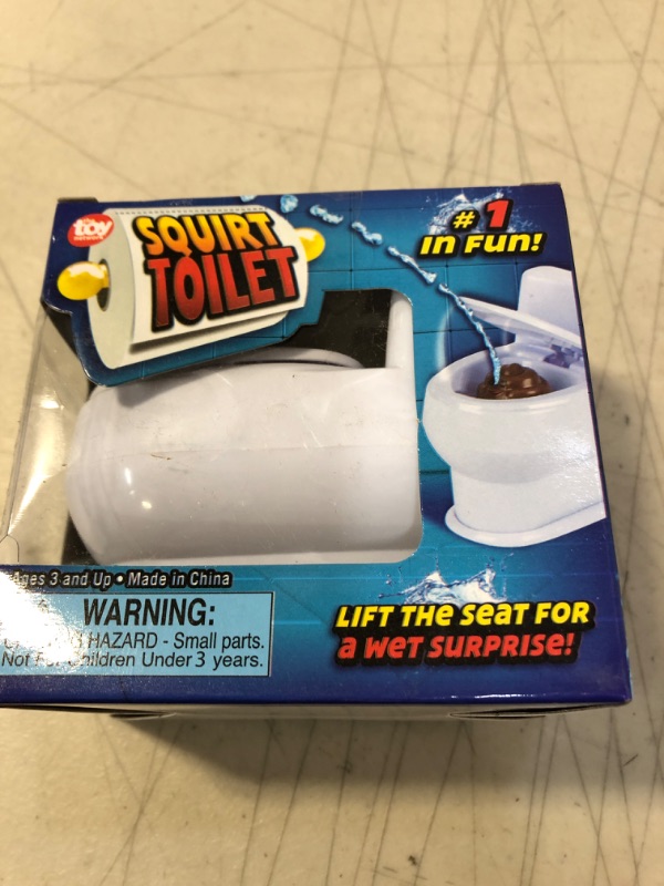 Photo 2 of ArtCreativity 4 Inch Squirt Toilet - Gag Gift for Kids and Adults with 3D Poo Emoticon - Lift Seat to Spray Water - Funny Water Squirting Prank Toy - Hilarious Prankster Joke Stuff for Boys and Girls