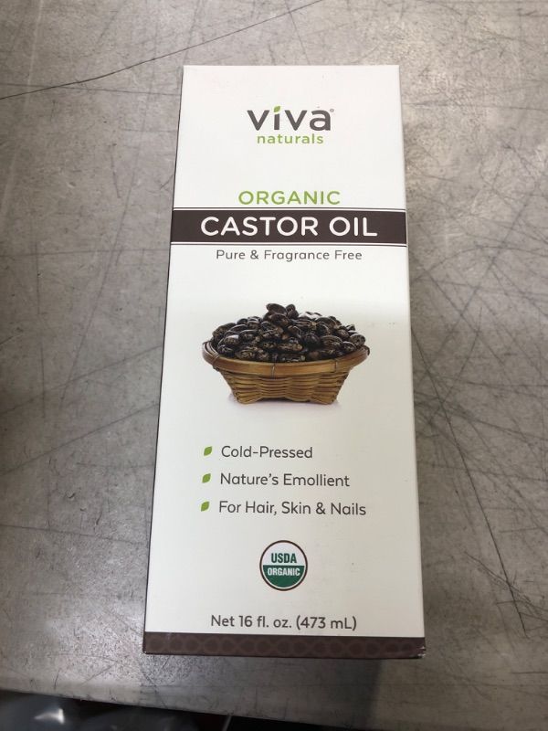 Photo 2 of  exp 01-2023----------Organic Castor Oil for Hair (16 oz) - 100% Pure Eyebrow and Eyelash Serum