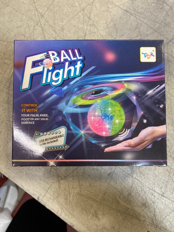 Photo 2 of Flying Toy Ball Infrared Induction RC Flying Toy Built-in LED Light Disco Helicopter Shining Colorful Flying Drone Indoor and Outdoor Games Toys for 3 4 5 6 7 8 9 10 Year Old Boys and Girls