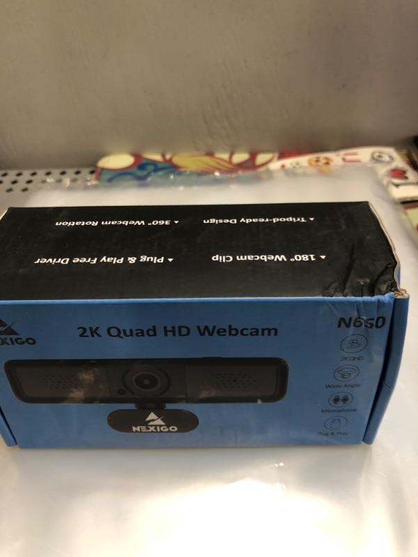 Photo 3 of 2K QHD Webcam with 3X Digital Zoom and Privacy Cover