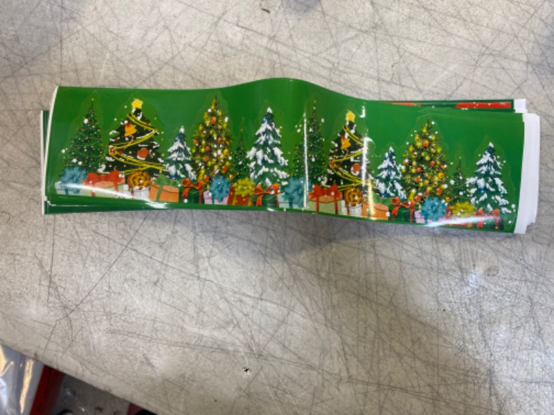 Photo 1 of 67ft Christmas Bulletin Board Borders Bulletin Board Tree Bulletin Board Trim Christmas Winter Trim Blackboard Border Sticker School Decoration Borders Holiday Xmas Border Office Party Wall Decor …
