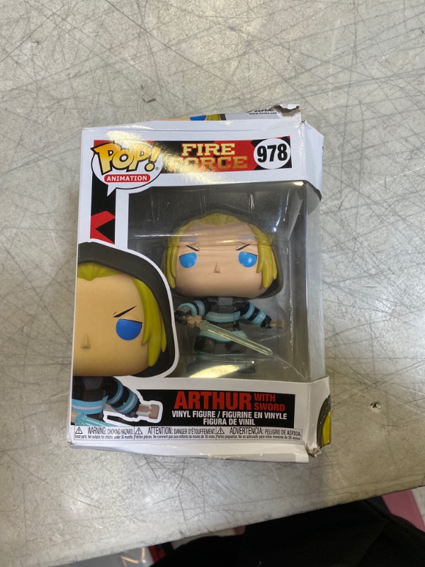 Photo 1 of Funko POP Animation: Fire Force - Arthur with Sword, Multicolor, Standard, (56156)