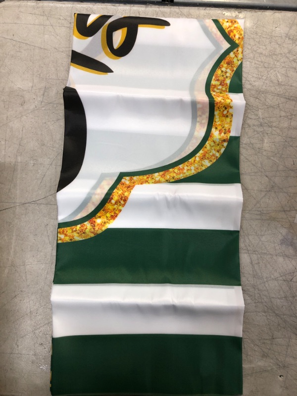 Photo 3 of 6.5 X 3.75 Ft. Congrats Grad Backdrop for Photography, Class of 2022 2023 Congrats Grad Decoration S Photo Booth Props, Green and White Stripes Graduation...
