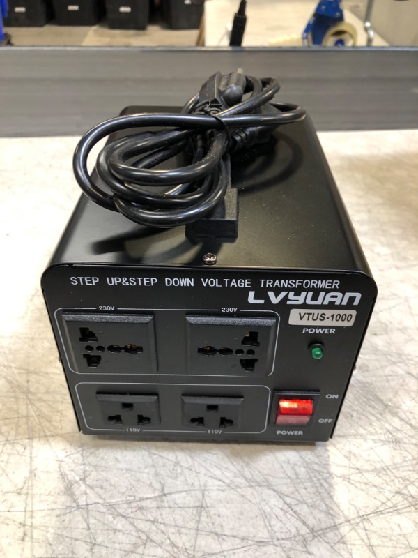 Photo 2 of Yinleader 1000W Voltage Converter Transformer(220V to 110V, 110V to 220V) 1000 Watt Step Up/Down Converter 110/120 Volt - 220/240 Volt[VTF-1000VA]
