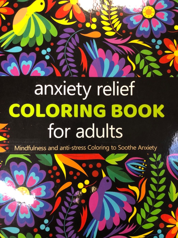 Photo 1 of 2 PACK- Anxiety Relief Adult Coloring Book: Over 100 Pages of Mindfulness and anti-stress Coloring To Soothe Anxiety featuring Beautiful and Magical Scenes, Relaxing Designs with Paisley patterns | Adult Coloring Book