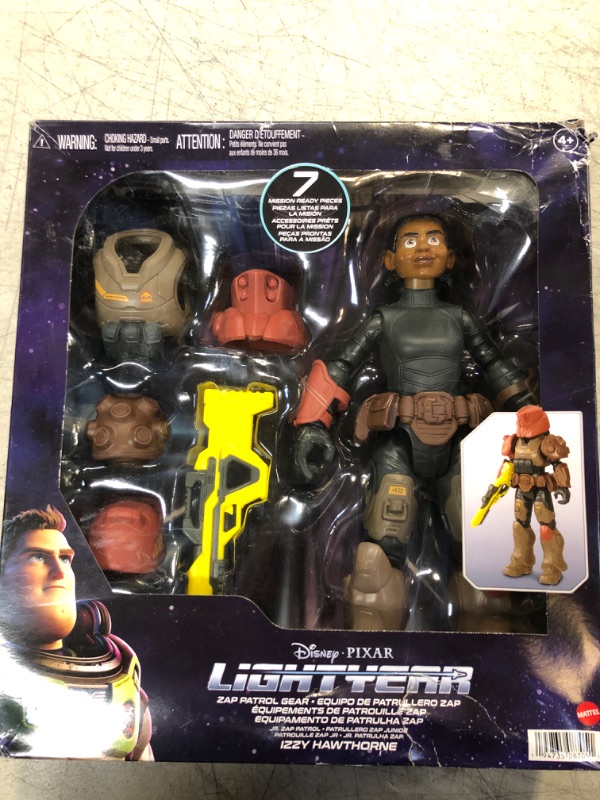 Photo 2 of Disney Pixar Lightyear Space Ranger Gear Izzy Hawthorne Jr ZAP Patrol, Authentic 12 Inch Scale Figure & Accessories, 14 Posable Joints, 4 Years & Up Space Ranger Gear Jr. ZAP Patrol Izzy