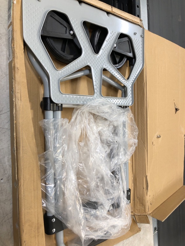 Photo 1 of 220lbs Portable Heavy Duty Aluminum Folding Hand Truck Material Handling Dolly Two-Wheels Luggage Cart Dolly for Moving Office Carts