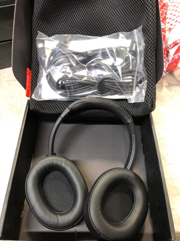 Photo 1 of EKSA USB Gaming Headset - 7.1 Surround Sound Headphones with Breathable Earmuffs - Noise Cancelling Mic - Gaming Headphones for PC, PS4, Xbox One S/X, Android Red