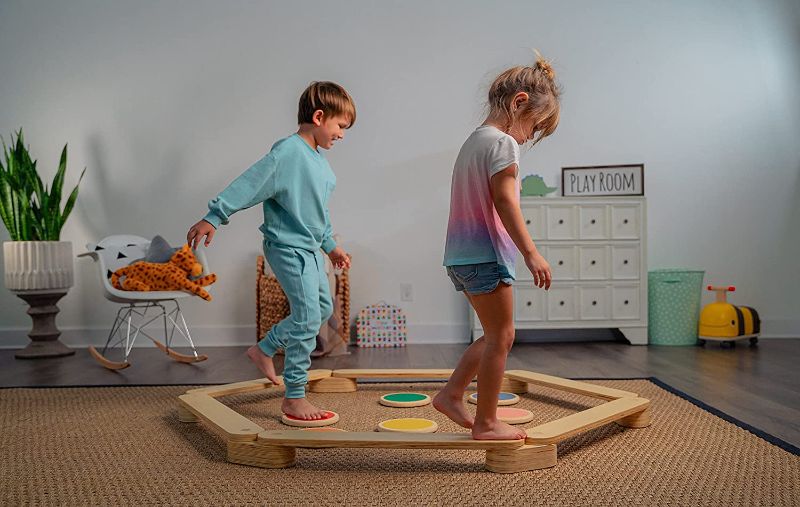 Photo 1 of Avenlur Indoor Balance Beam, Walker, Stepping Stones, Durable Wooden Gymnastics Toy Playset