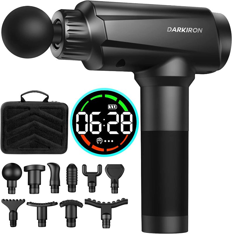 Photo 1 of DARKIRON Muscle Massage Gun, Percussion Massage Gun Deep Tissue Electric Massager for Athletes with 10 Massage Heads (EM31)
FACTORY SEALED