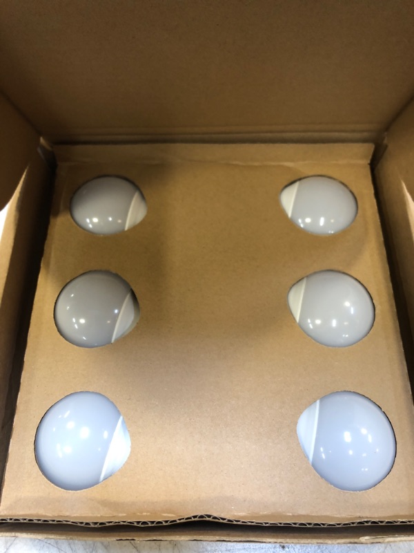 Photo 1 of Amazon Basics 75W Equivalent, Soft White, Dimmable, 10,000 Hour Lifetime, A19 LED Light Bulb | 6-Pack
