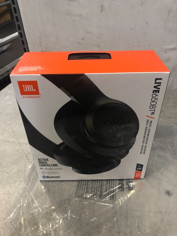 Photo 2 of JBL Live 650BTNC, Black - Wireless Over-Ear Bluetooth Headphones - Up to 20 Hours of Noise-Cancelling Streaming - Includes Multi-Point Connection & Voice Assistant
