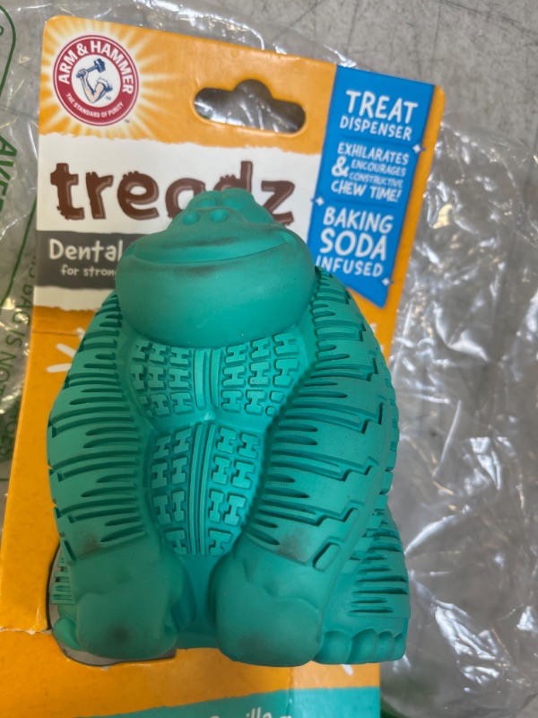 Photo 1 of Arm & Hammer for Pets Super Treadz Gorilla Dental Chew Toy for Dogs - Dog Dental Chew Toys Reduce Plaque & Tartar Buildup Without Brushing - Safe for Dogs up to 35 Lbs Green