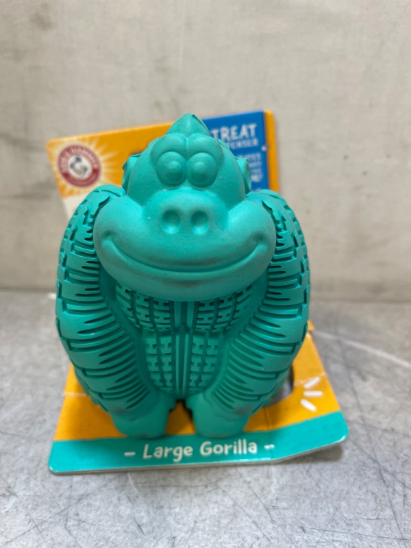 Photo 2 of Arm & Hammer for Pets Super Treadz Gorilla Dental Chew Toy for Dogs - Dog Dental Chew Toys Reduce Plaque & Tartar Buildup Without Brushing - Safe for Dogs up to 35 Lbs Green