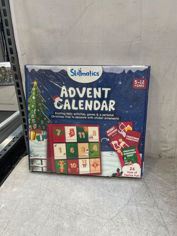 Photo 2 of Skillmatics Countdown to Christmas Advent Calendar 2022 | Holiday Gifts for 5 to 12 Years | Includes exciting daily activities, games & a personal Christmas tree to decorate with sticker ornaments