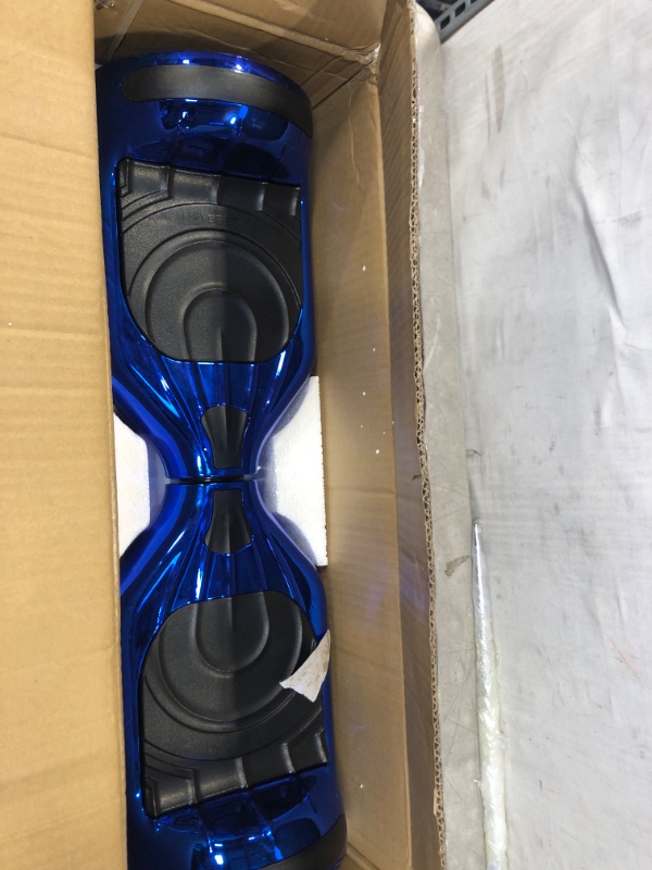 Photo 3 of Flash Wheel Hoverboard 6.5 Bluetooth Speaker with LED Light Self Balancing Wheel Electric Scooter - Chrome Blue
DIRTY