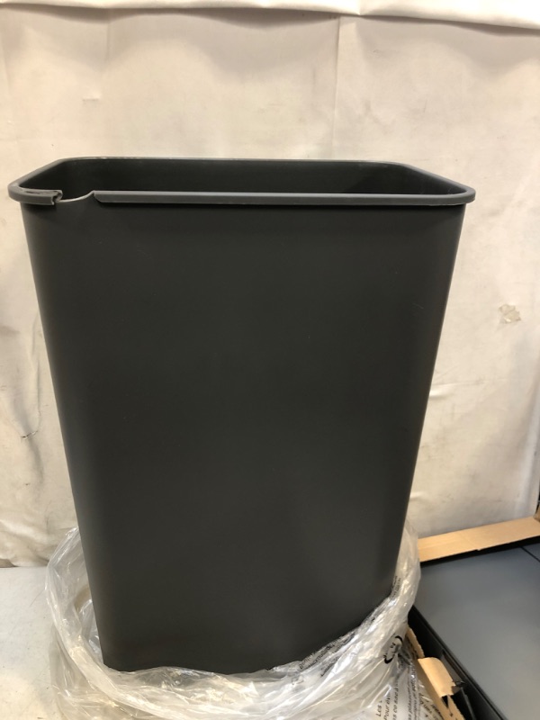 Photo 2 of Simpli-Magic 79503 13 Gallon Touchless Sensor Trash Can, Rectangle Garbage Bin, Perfect for Home, Kitchen, Office, Gray (USED) (MINOR DAMAGE)