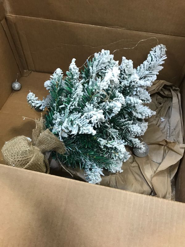 Photo 1 of 20 inch frosted decorative christmas tree 