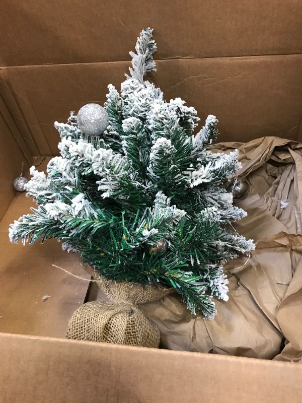 Photo 2 of 20 inch frosted decorative christmas tree 