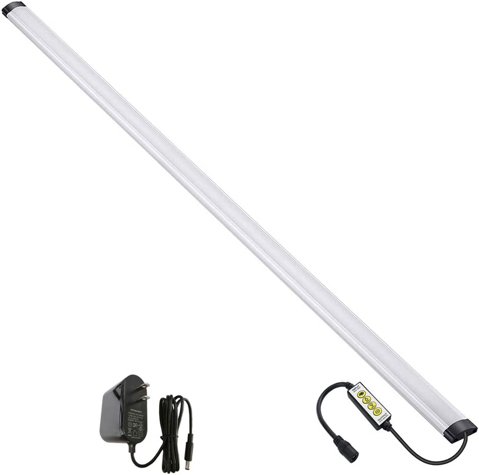 Photo 1 of LAIFUNI Dimmable Under Cabinet Lighting, RGB LED Light Bar, Inline Control Lamp, Multicolor Under Counter Lights for Desk, Room, Cupboard, Hallway, Shelf, Closet (36 Inch)
