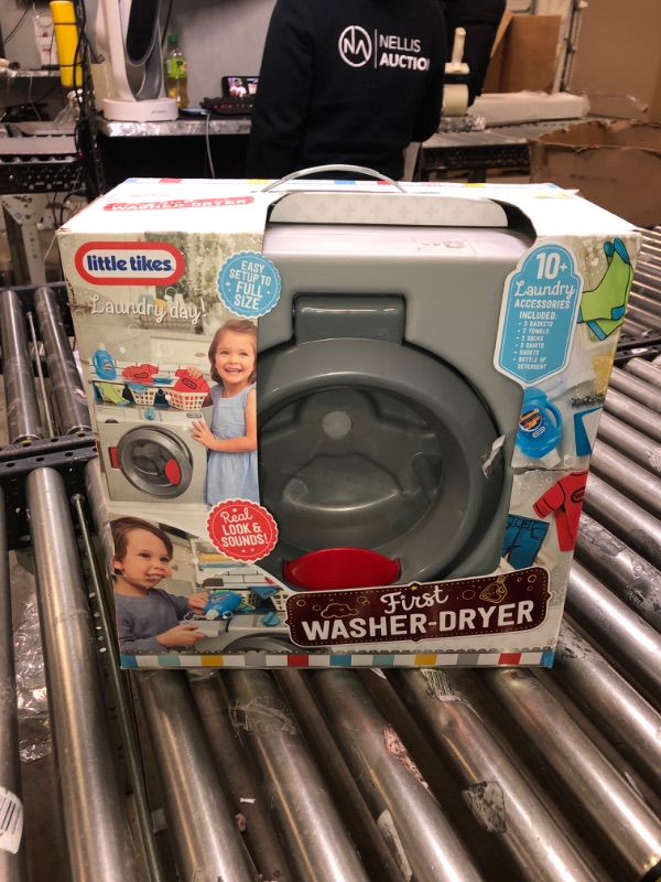 Photo 2 of Little Tikes First Washer Dryer - Realistic Pretend Play Appliance for Kids, Interactive Toy Washing Machine with 11 Laundry Accessories, Unique Toy, Ages 2+