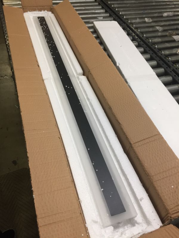 Photo 1 of LS-PRO (48 inch/ 29w Outdoor Long Strip Modern LED Wall Lighting Fixture Lamps, Elegant Frosted White Acrylic, Black Aluminum Body IP65 Waterproof Anti Rust. (Warm White 3000K). 1 Year Warranty