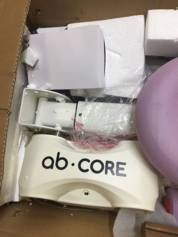 Photo 1 of Abdominal Machine Ab Workout Equipment Adjustable for Home Gym Ab Machine Exercise Equipment bwith LCD Monitor 10 Levels Violet