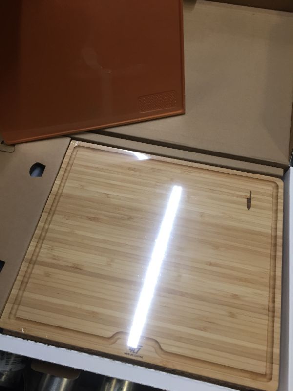 Photo 5 of 4T7 Smart Meal Prep System, Smart Cutting Board Set, Bamboo and Wheat Straw Chopping Boards, Weigh, Timer, App Calorie Counter, Juice Grooves, Health Management, Best Gift, The Smart Food Prep Station Bamboo Board Set