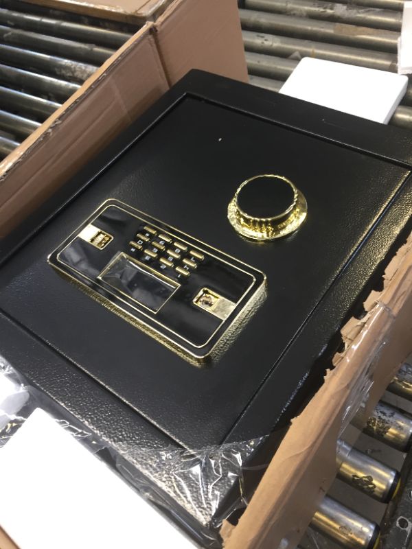 Photo 1 of 2.2 Cub Safe Box Fireproof Waterproof, Security Home Safe with Fireproof Document Bag, Digital Keypad LCD Display Inner Cabinet Box, Large Fireproof Safe for Money Jewelry Document Valuables Gold