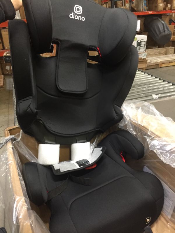 Photo 4 of Diono Cambria 2 XL 2022, Dual Latch Connectors, 2-in-1 Belt Positioning Booster Seat, High-Back to Backless Booster with Space and Room to Grow, 8 Years 1 Booster Seat, Black NEW! Black