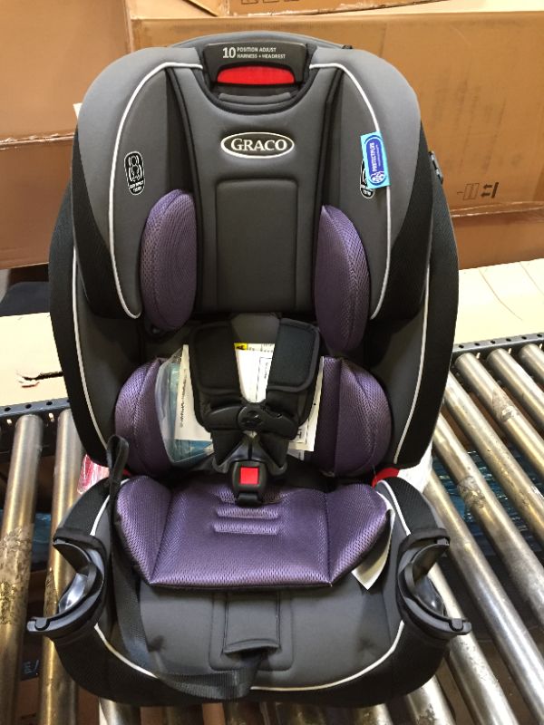 Photo 2 of Graco SlimFit 3 in 1 Car Seat, Slim & Comfy Design Saves Space in Your Back Seat, Annabelle, 1 Count (Pack of 1) SlimFit Annabelle