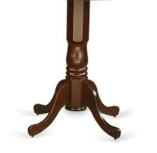 Photo 1 of (Box 2 of 2) Legs and Middle Only*** (East West Furniture EDT-MAH-TP Modern Kitchen Table Round Tabletop and 30 x 35.3-Mahogany Finish