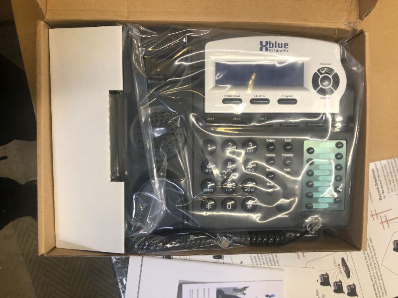 Photo 5 of XBLUE X16 Small Business Phone System Bundle with (4) Phones - (6) Outside Line & (16) Phone Capacity - Includes Auto Attendant, Voicemail, Caller ID, Paging & Intercom