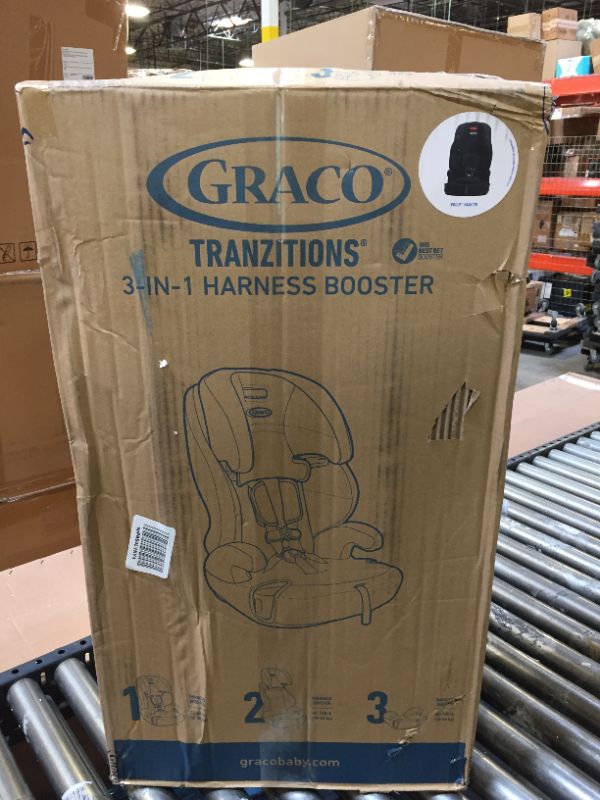 Photo 3 of Graco Tranzitions 3 in 1 Harness Booster Seat, Proof Tranzitions Black