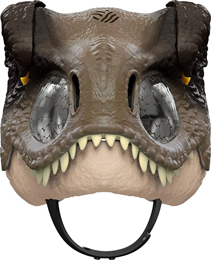 Photo 1 of Jurassic World: Dominion Tyrannosaurus Rex Chomp N Roar Mask, Costume Dinosaur Toy *** STRAP FOR MASK IS RIPPED ***